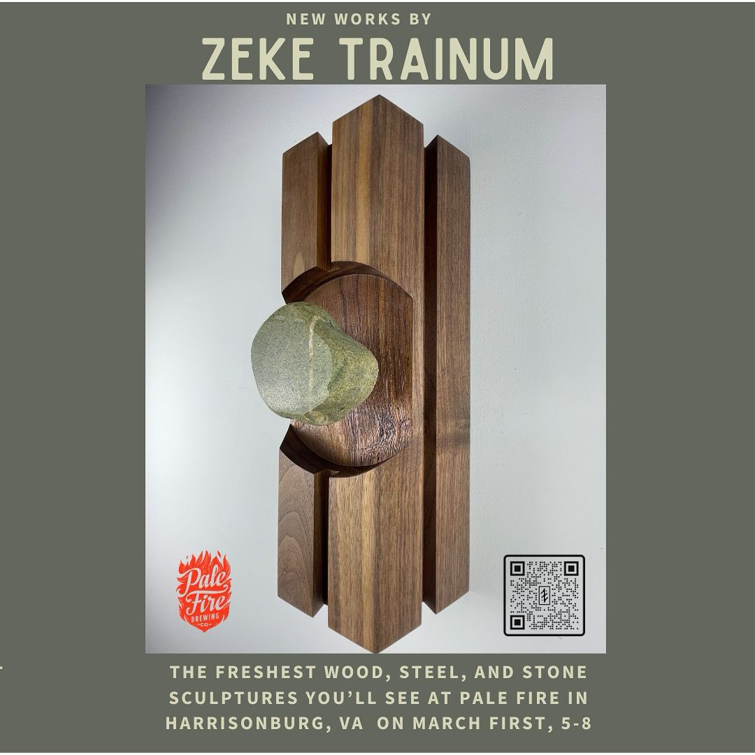 Small wood and stone sculpture